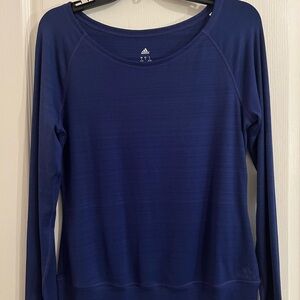 Adidas Women's Blue Long Sleeve Top